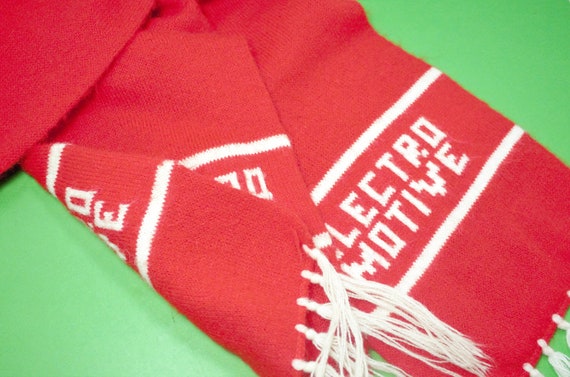 Vintage Electro Motive scarf diesel train enginee… - image 5