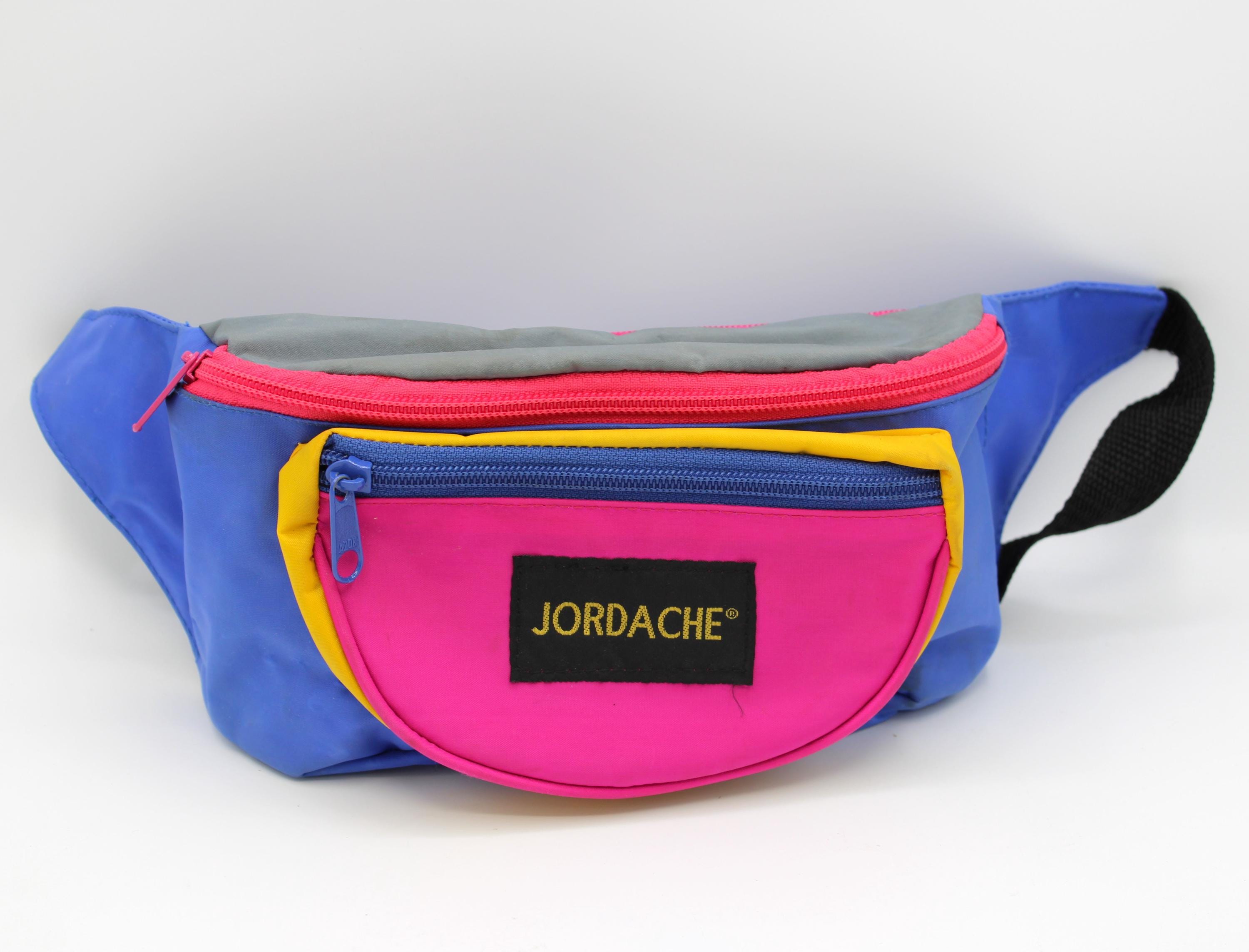 Jordache Nylon Backpack‎ Teal Pink Black Colorblock Retro 80s Vintage Excellent Shop Jordache Backpacks on Mercari | New & Used Deals | Mercari main image 2