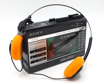 Vintage 1980s Sony Walkman Personal Stereo Cassette Tape