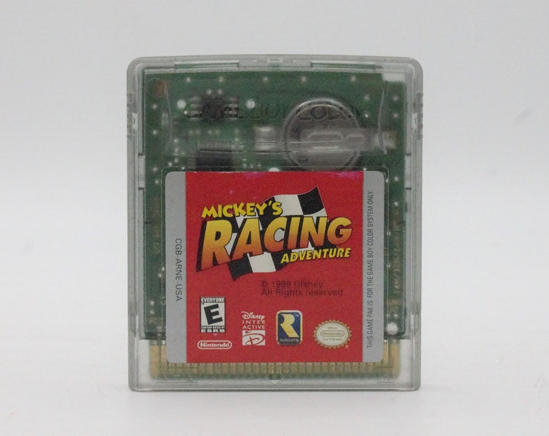 Vintage Mickey's Racing Adventure Game Boy Color Video Game Cartridge ...