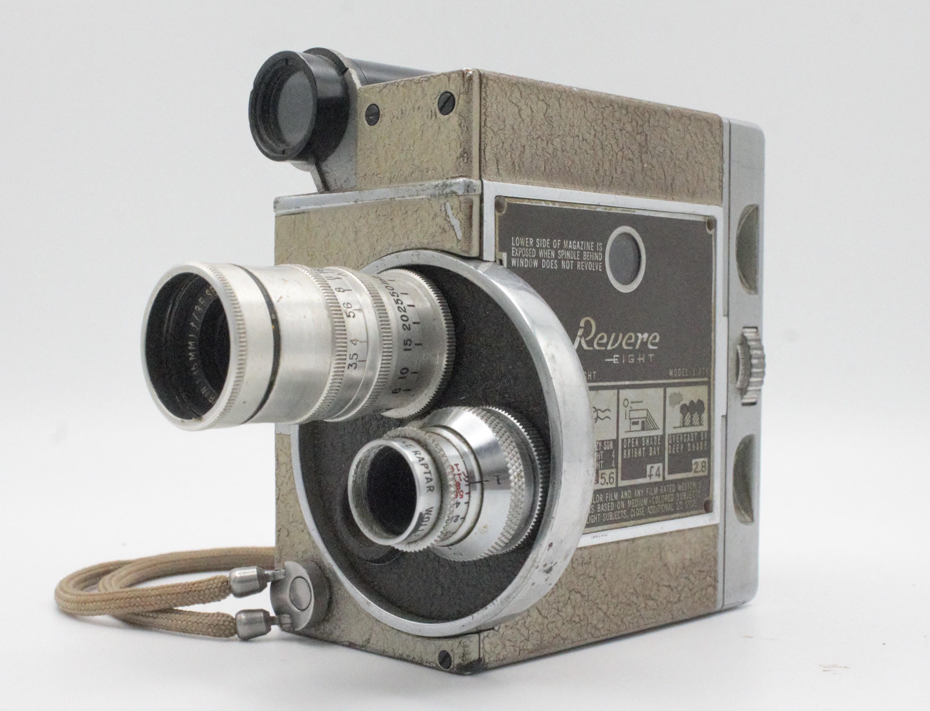 Vintage 8mm Movie Camera Revere Eight Magazine Cine Eight Model