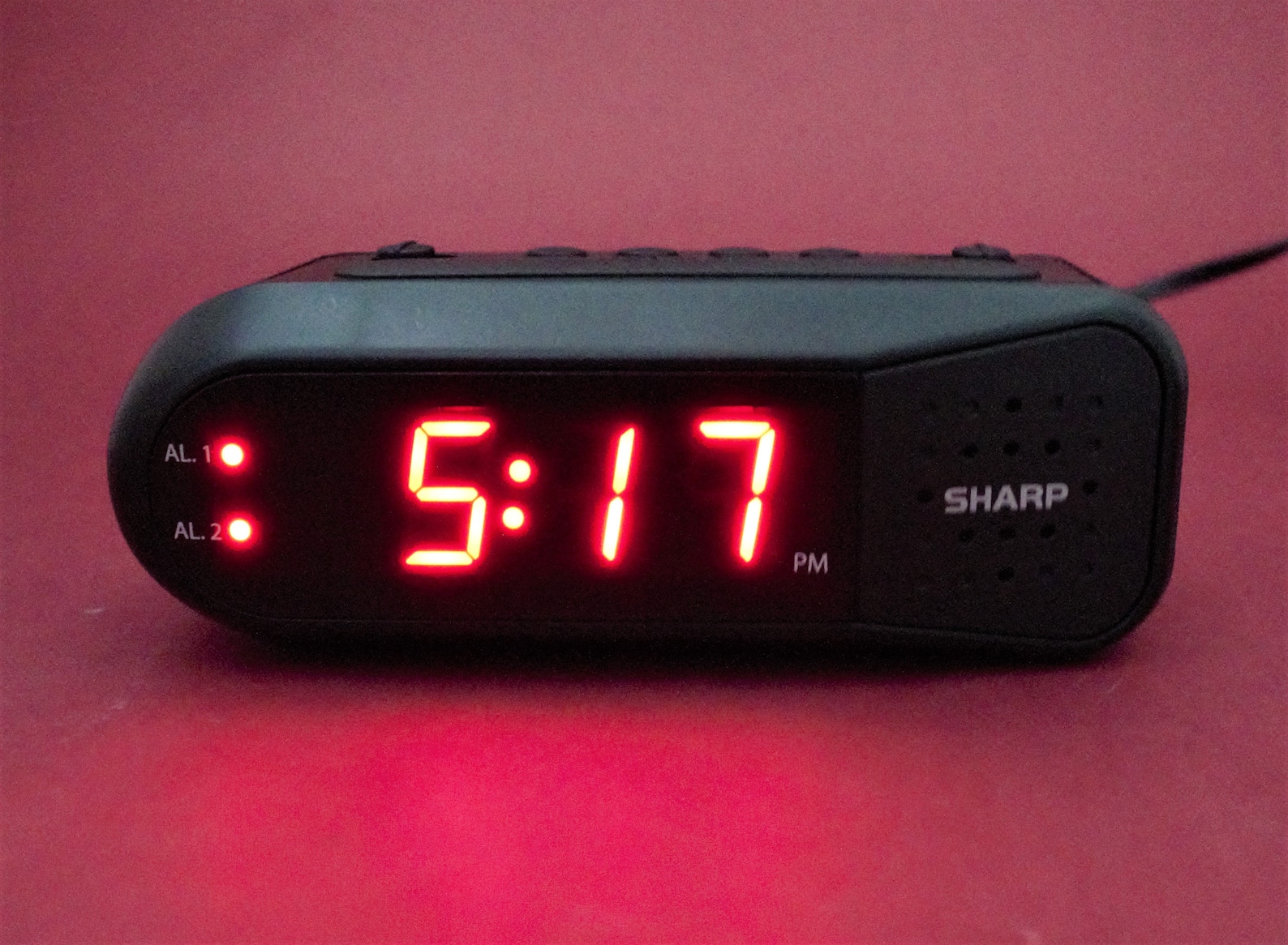 Vintage Digital Alarm Clock Red LED Lit Time Display Buzzer Etsy