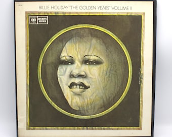 Vintage vinyl Billie Holiday "The Golden Years" Vol 2 box set 3 record collection and book original recordings 12" LP Columbia Records