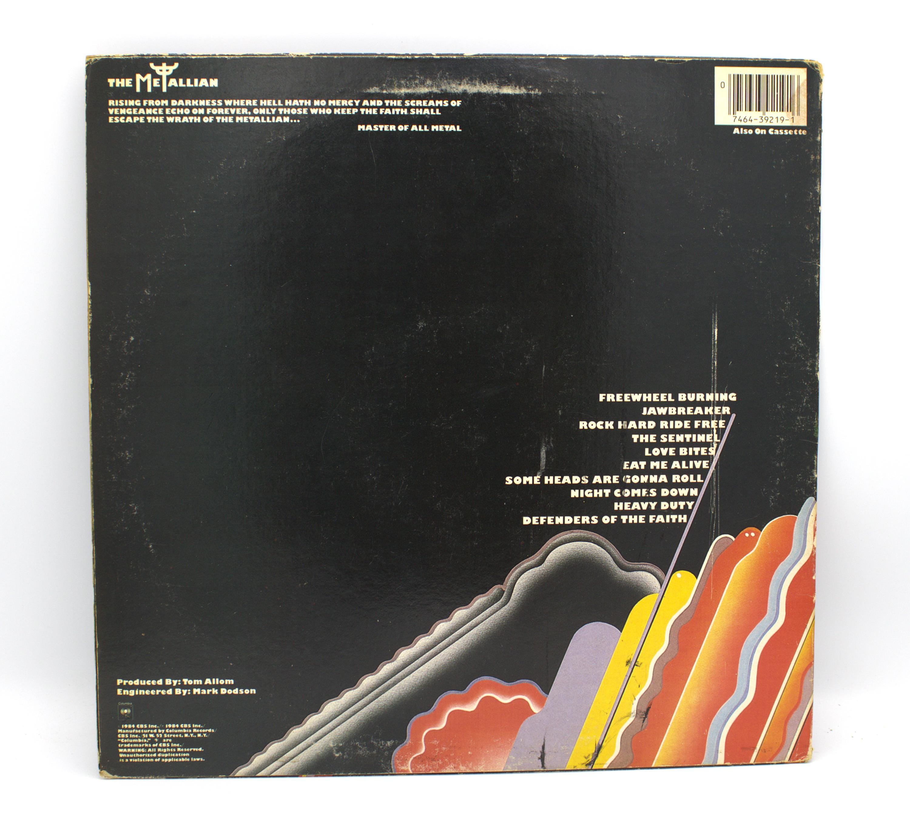 Vintage 80s Vinyl Judas Priest Defender of the Faith 1984 the