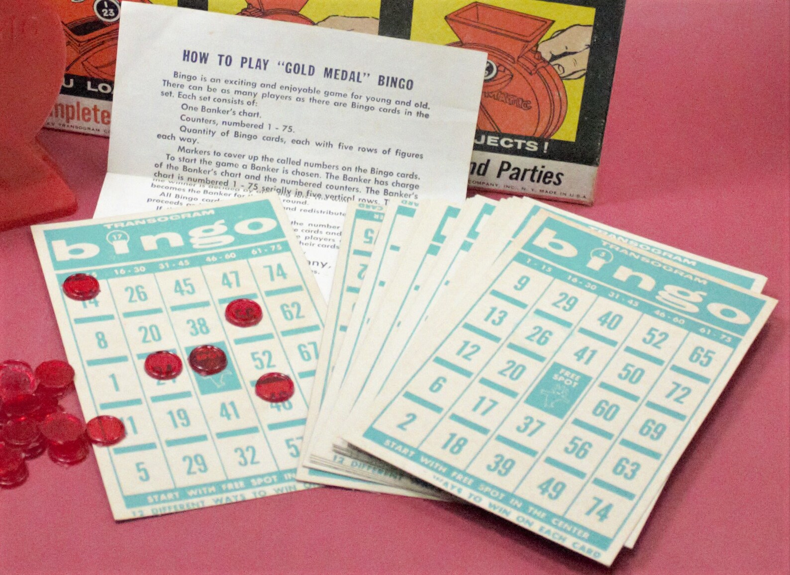 Vintage 1960s Bingo-matic Party Gold Medal Bingo Game Machine - Etsy