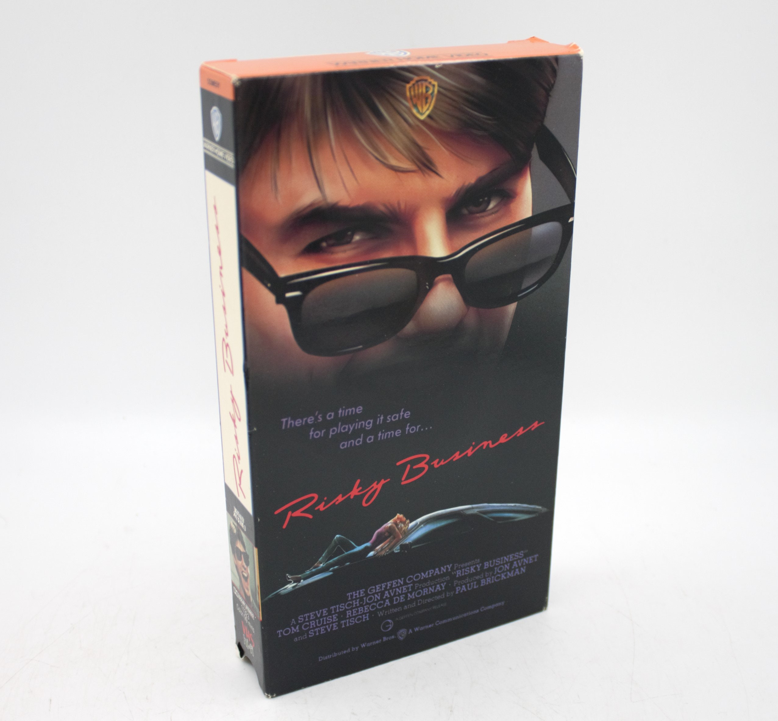Vintage 1980s VHS Risky Business Tom Cruise Movie WB Geffen 1983