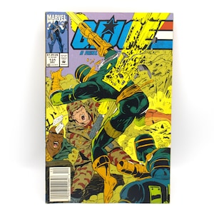 Vintage 1992 GI JOE comic book Issue 131 December "Last Stand" Roadblock Dusty Cobra droids Duke character bio 80s 90s Marvel Comics