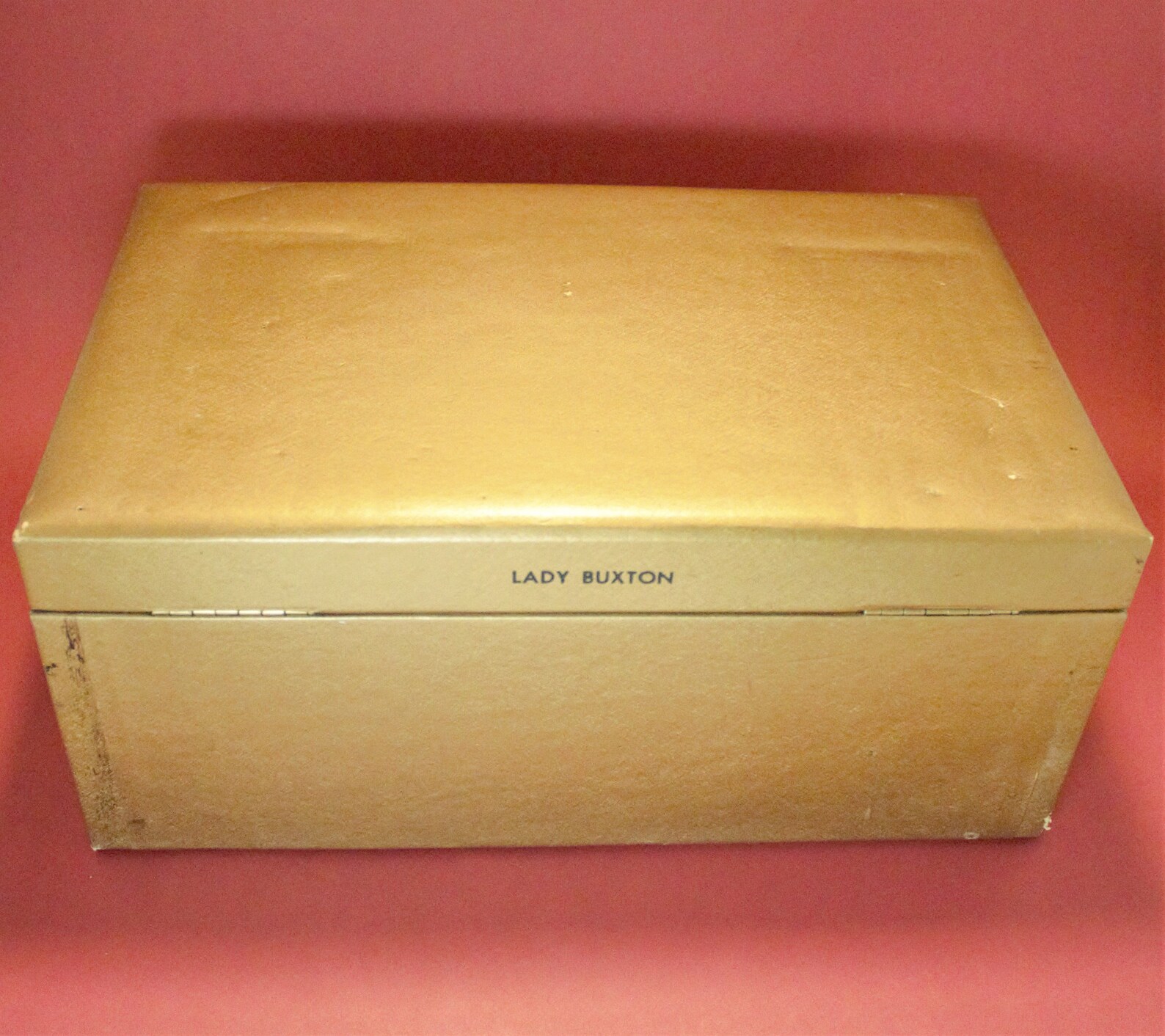 Vintage 1950s Jewelry Box Lady Buxton Gold Brass Hardware With Etsy