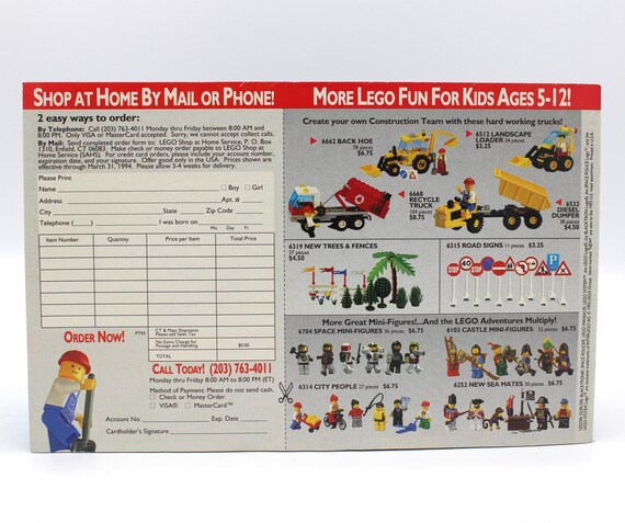 Vintage 1994 Lego Catalog Maniac Collector's Guide New Product