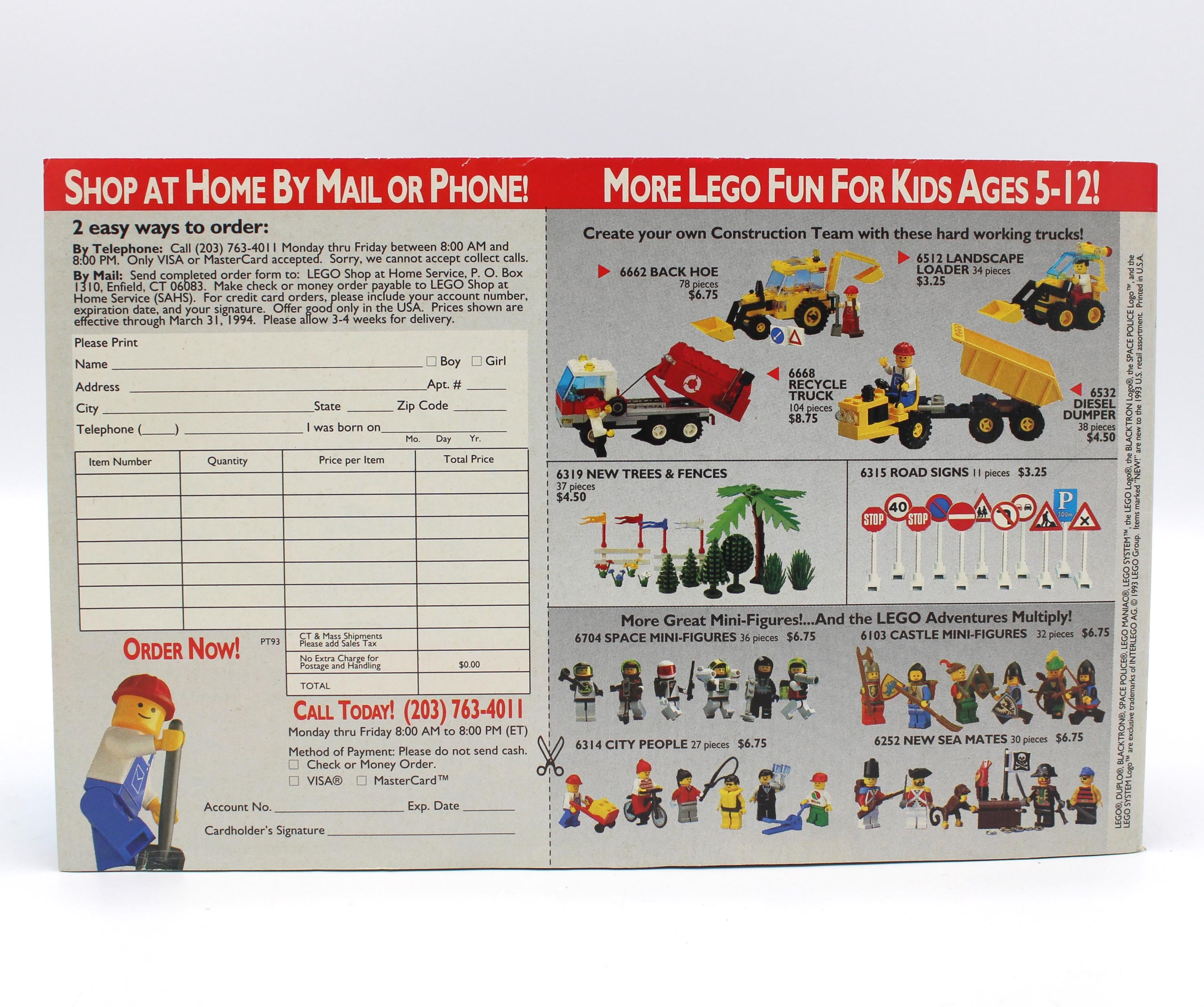 Vintage 1994 Lego Catalog Maniac Collector's Guide New Product