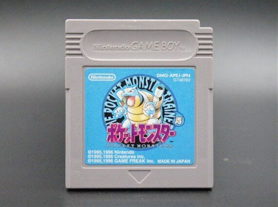Vintage 1990s Pokémon Nintendo Game Boy Game Cartridge