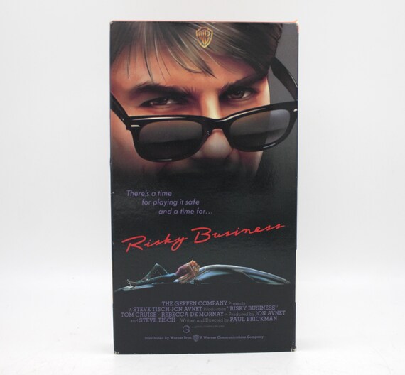 Vintage 1980s VHS Risky Business Tom Cruise Movie WB Geffen 1983