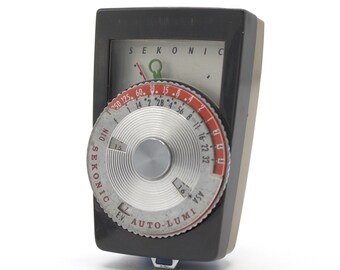 Vintage Light Meter Sekonic Auto-lumi Analog Needle Gauge