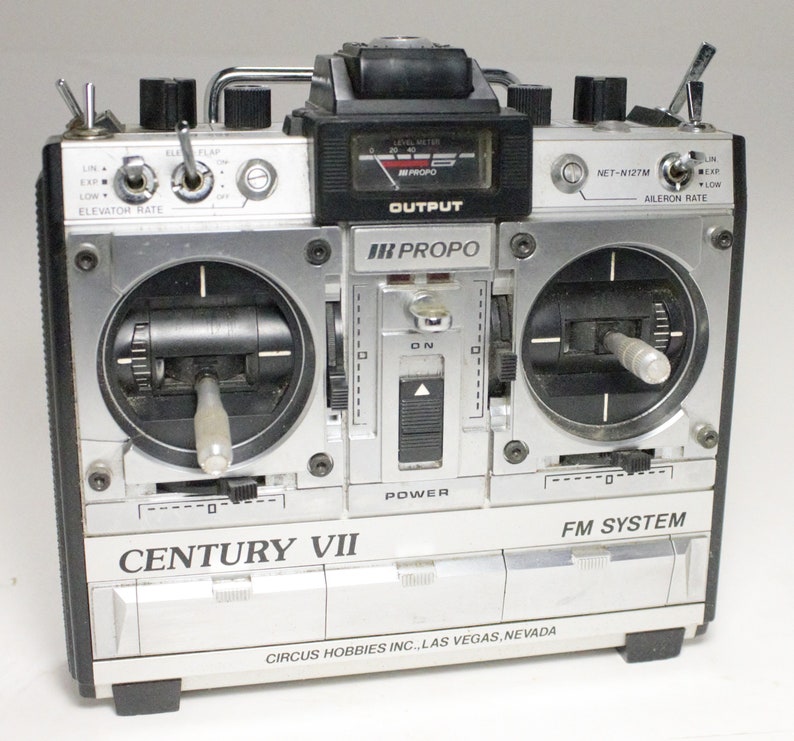 Old Rc Controllers Vintage Radio Control Century VII PCM RC Set With 4 Servos Setup Flying ...