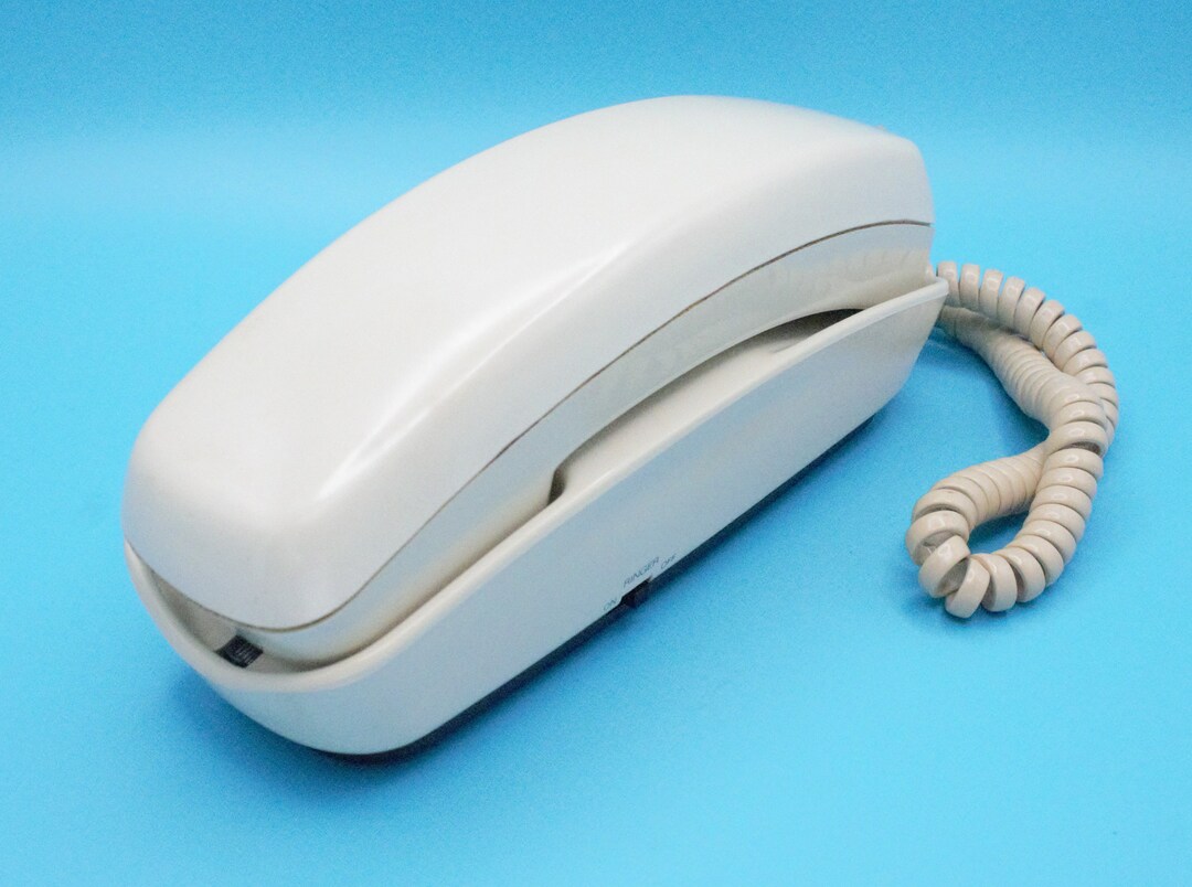 Radio Shack Ringer Vintage 1980s Telephone Pushbutton Touch-tone Phone Gloss Beige Wall ...