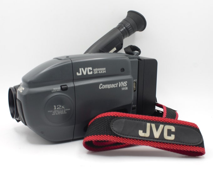 Vintage Camcorder JVC Compact VHS Movie Camera Video Recorder Micro