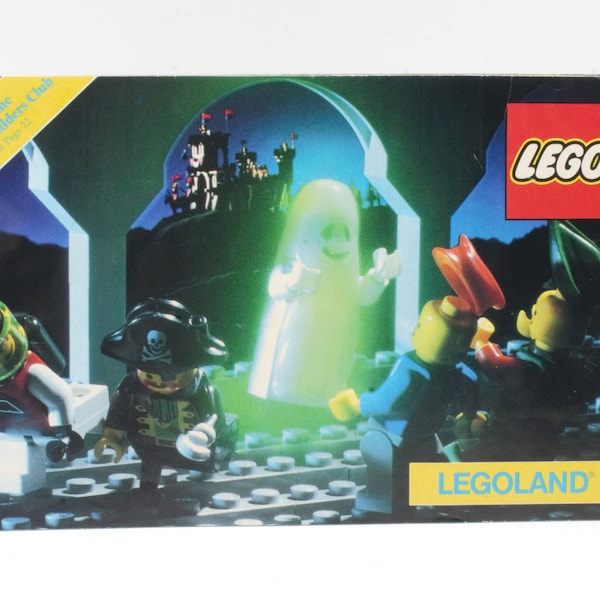 Vintage 1991 Lego catalog full color new product Glowing Ghost cover Duplo Space Town Castle Pirates Technic Model Series 1990s line