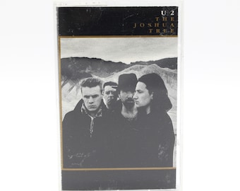 Vintage 1987 U2 The Joshua Tree cassette tape Island Records 80s radio rock