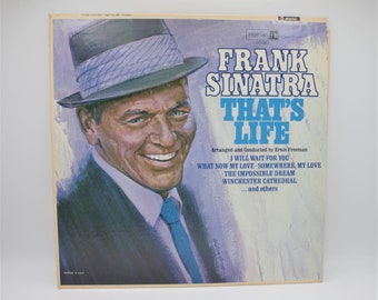 Vintage 60s vinyl Frank Sinatra album That's Life Freeman Orchestra vocal jazz original recording 12" Reprise Record 1966