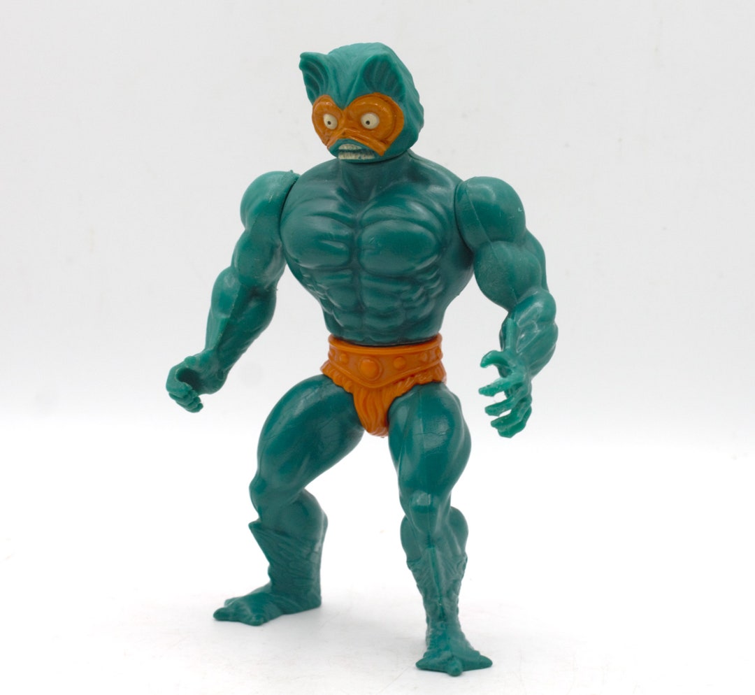 Masters of the Universe ヒーマン1981 Vintage 1981 He-man Masters of the Universe Mer-man Blue Sea