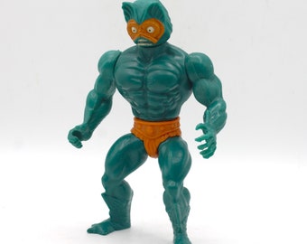 Vintage 1981 He-man Masters of the Universe Mer-man Blue Sea