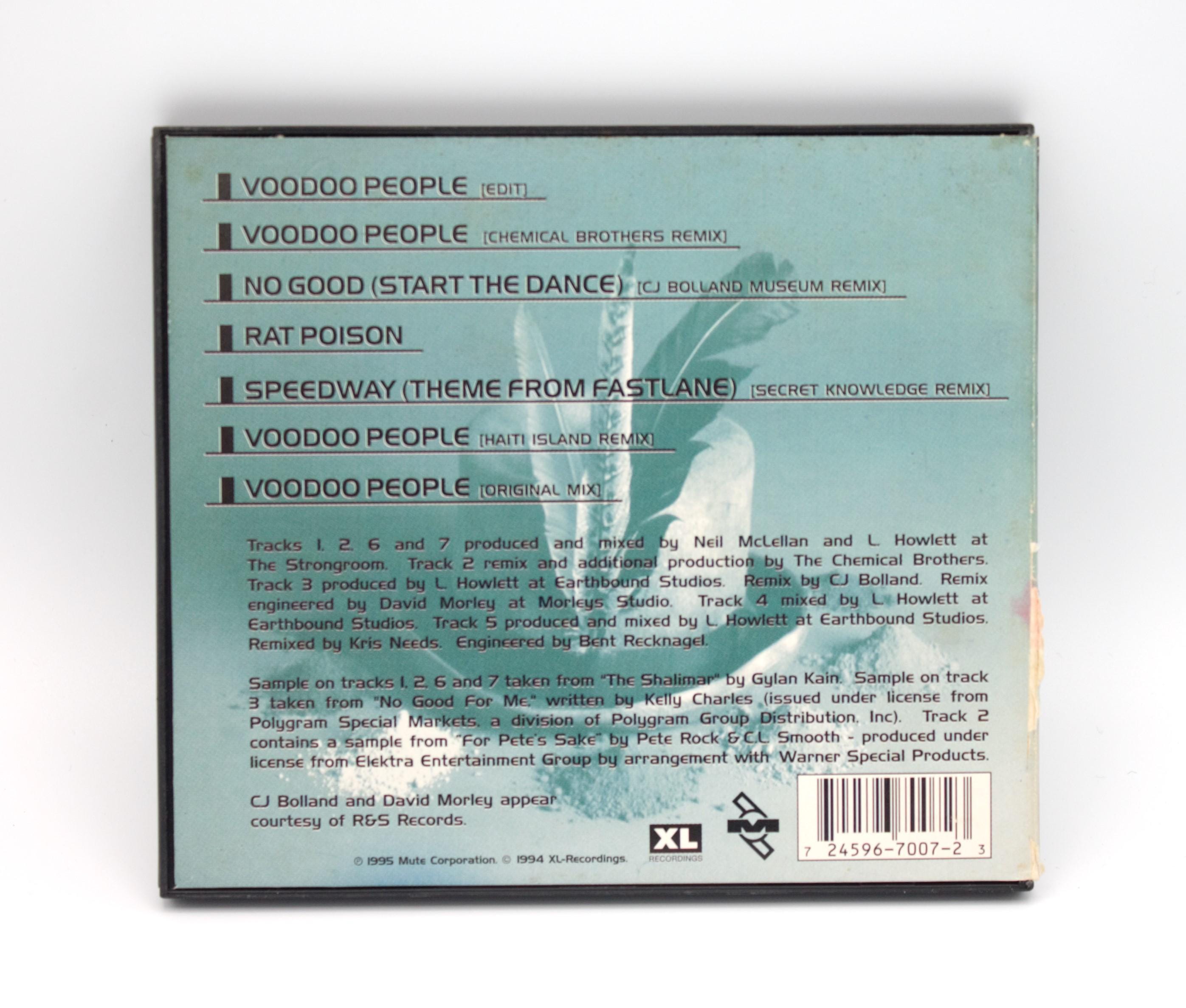 Vintage the Prodigy Voodoo People 1995 CD Single and Remixes