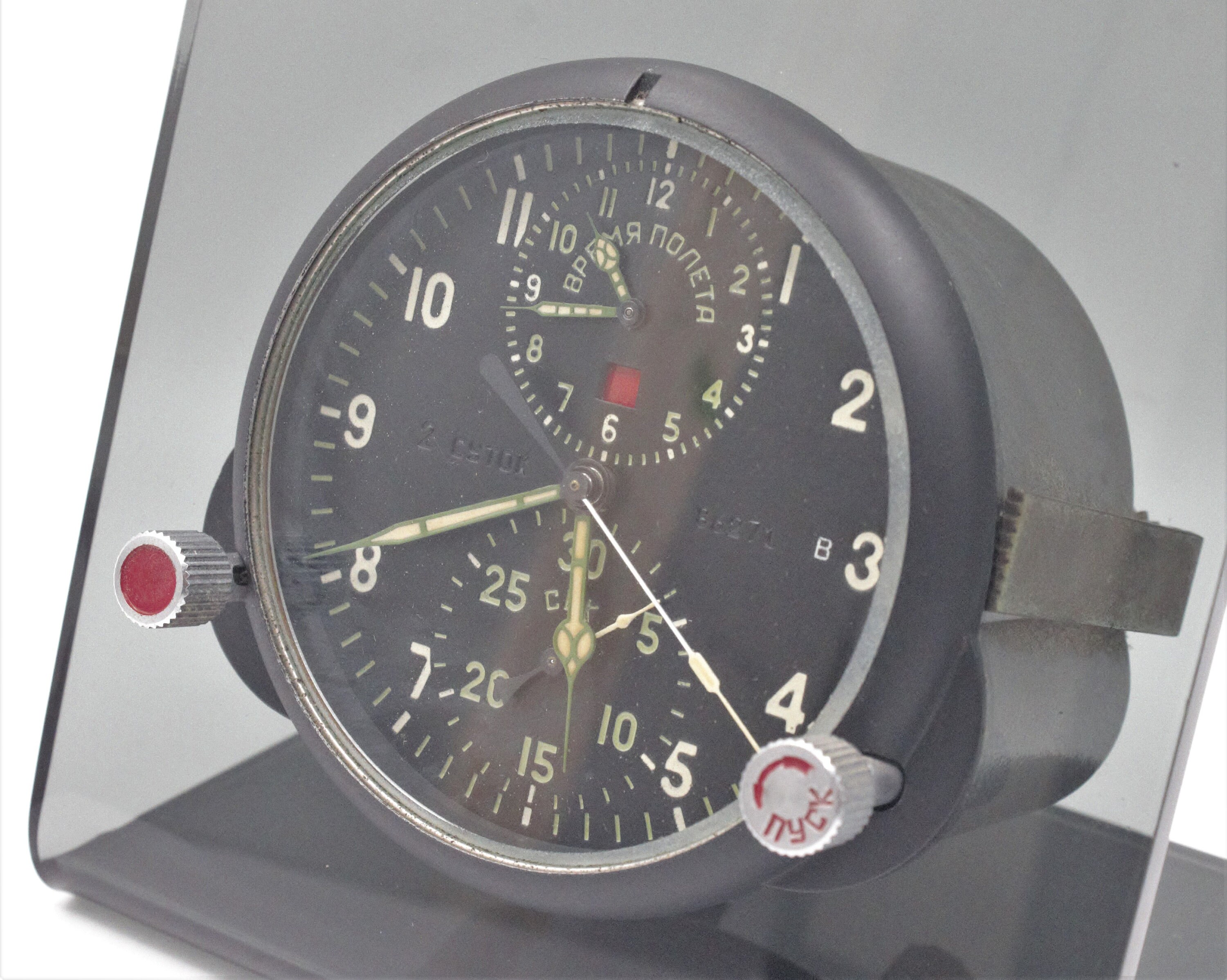 ★Vintage MIG-29 clock ソ連USSR ミグ戦闘機クロック Vintage MIG-29 Clock Authentic Soviet USSR Fighter Jet Cockpit