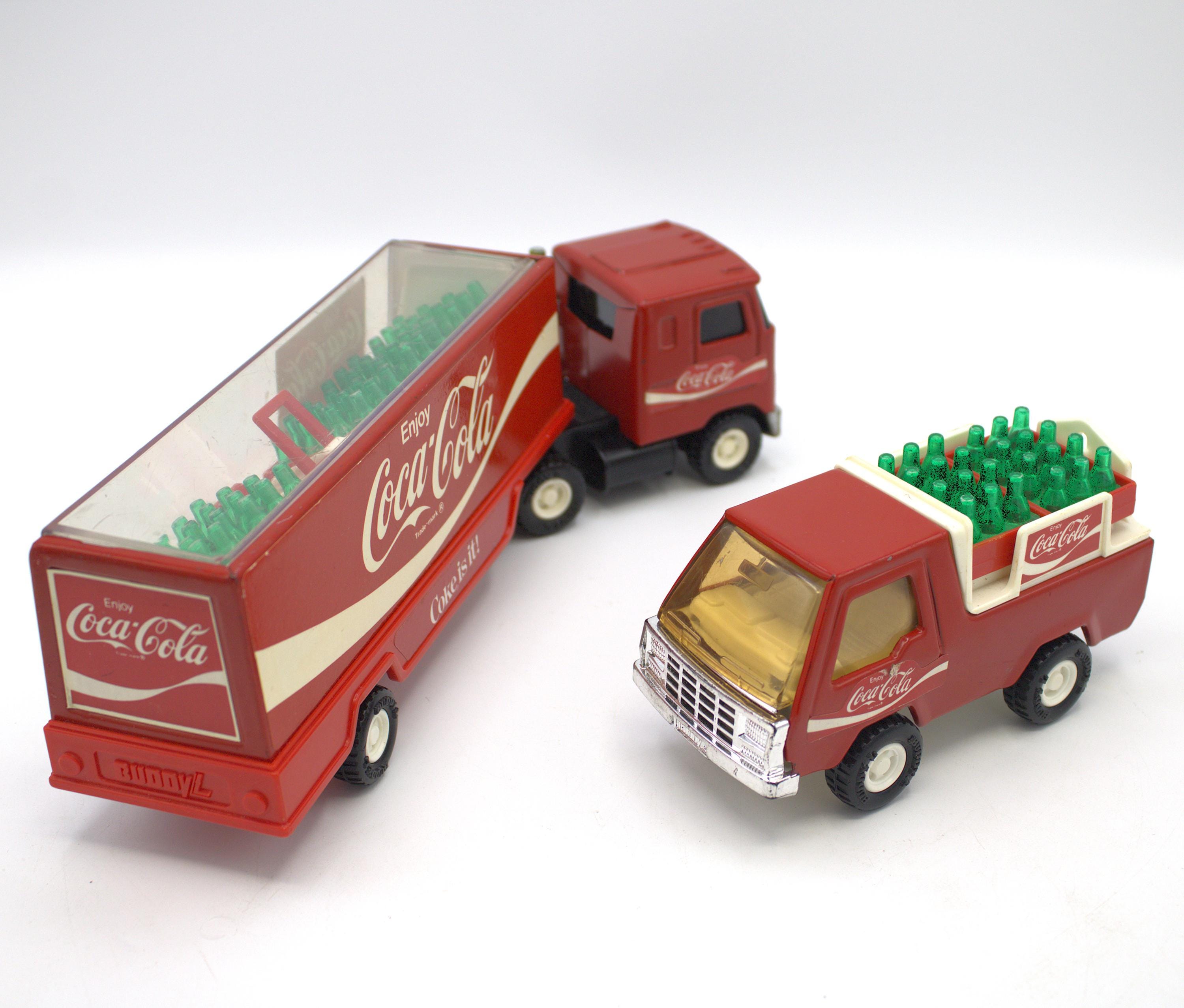 Vintage 1980s Coca-cola Delivery Vehicle Set Mack Semi Truck and