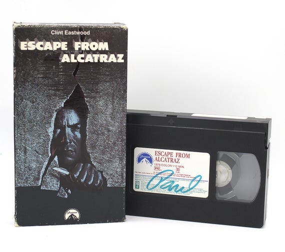 Vintage VHS Escape From Alcatraz 1979 Film Clint Eastwood Hi-fi