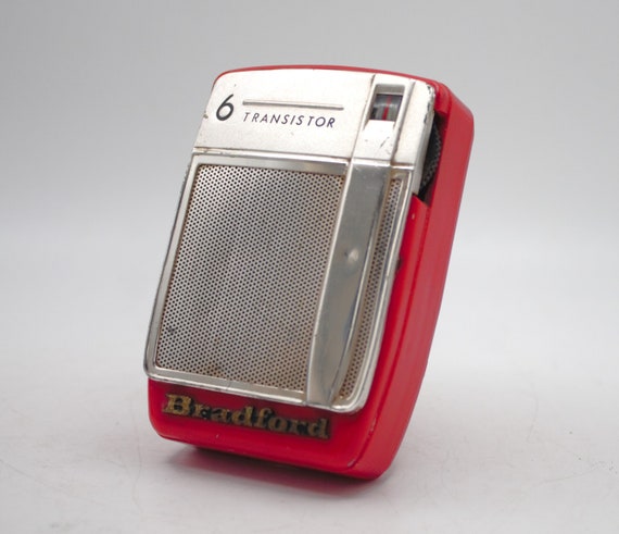 アンティーク　鉱石ラジオ 　\"Midget Pocket Radio\" (米製) jWIN AM/ FM Radio JX-M202 Table Top Wood Grain Cabinet