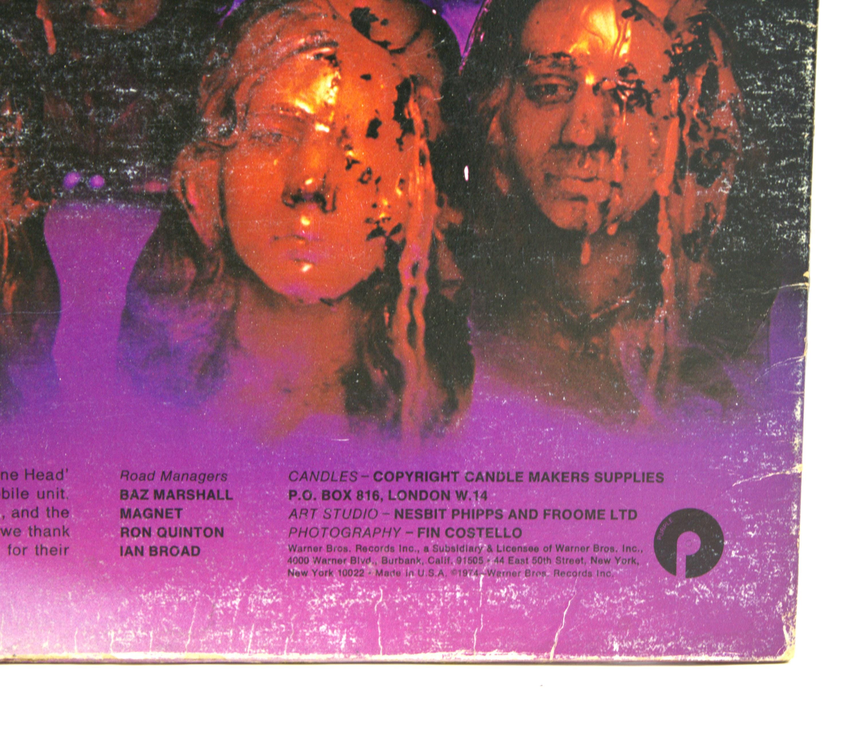 Vintage 70s Vinyl Deep Purple 1974 Album Burn Cool Classic Rock