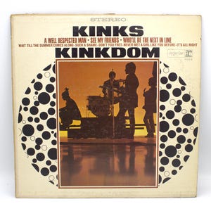 Vintage 1960s vinyl The Kinks 1965 Kinks Kinkdom classic rock record original recording 12&quot; stereo LP Reprise Records