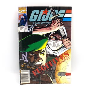 Vintage 1990 GI Joe comic book issue 107 "Enter the Night Creepers!" Storm Shadow Fugitives of the US Government 80s 90s Marvel Comics