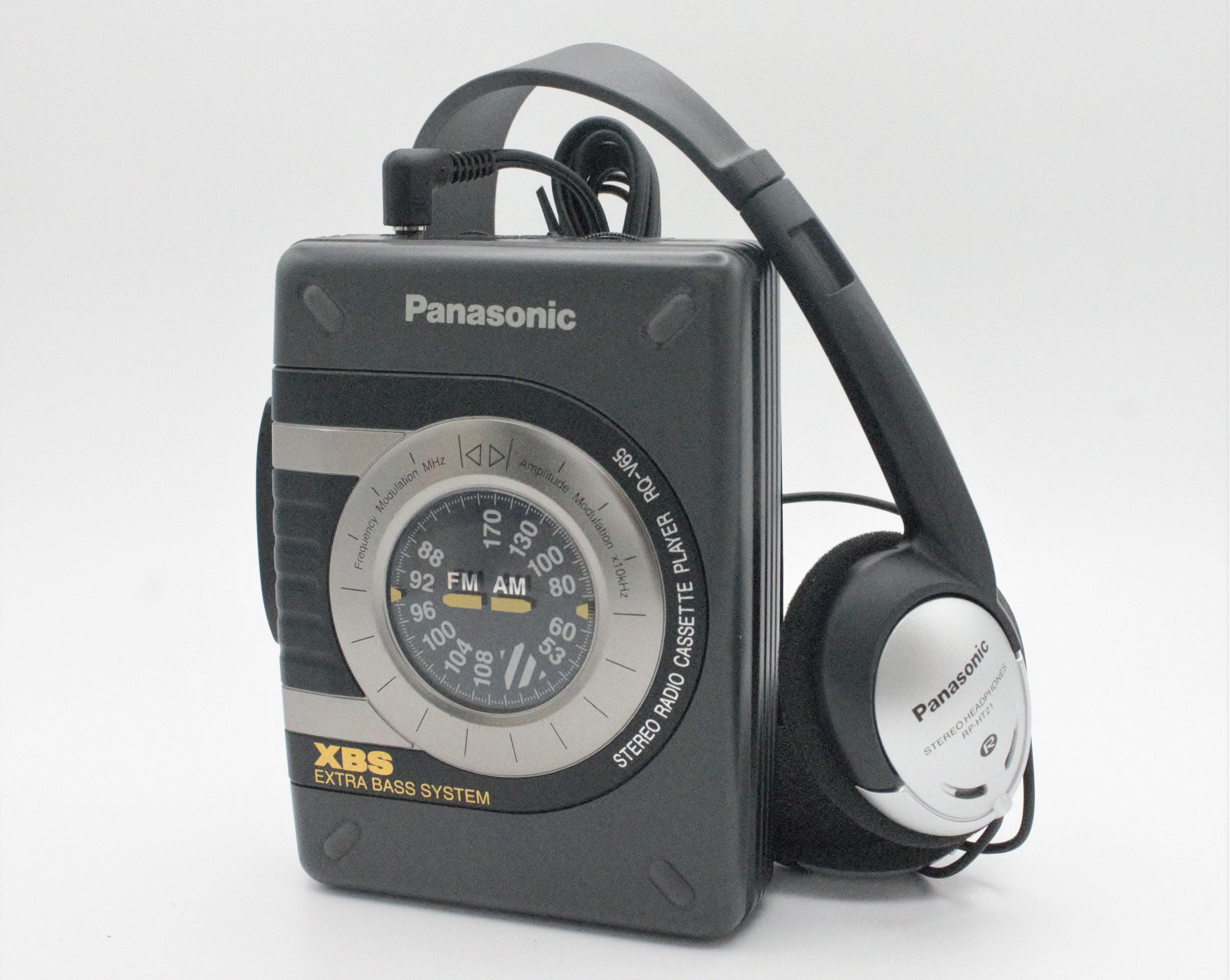 Vintage Panasonic XBS Cassette Player Personal Portable
