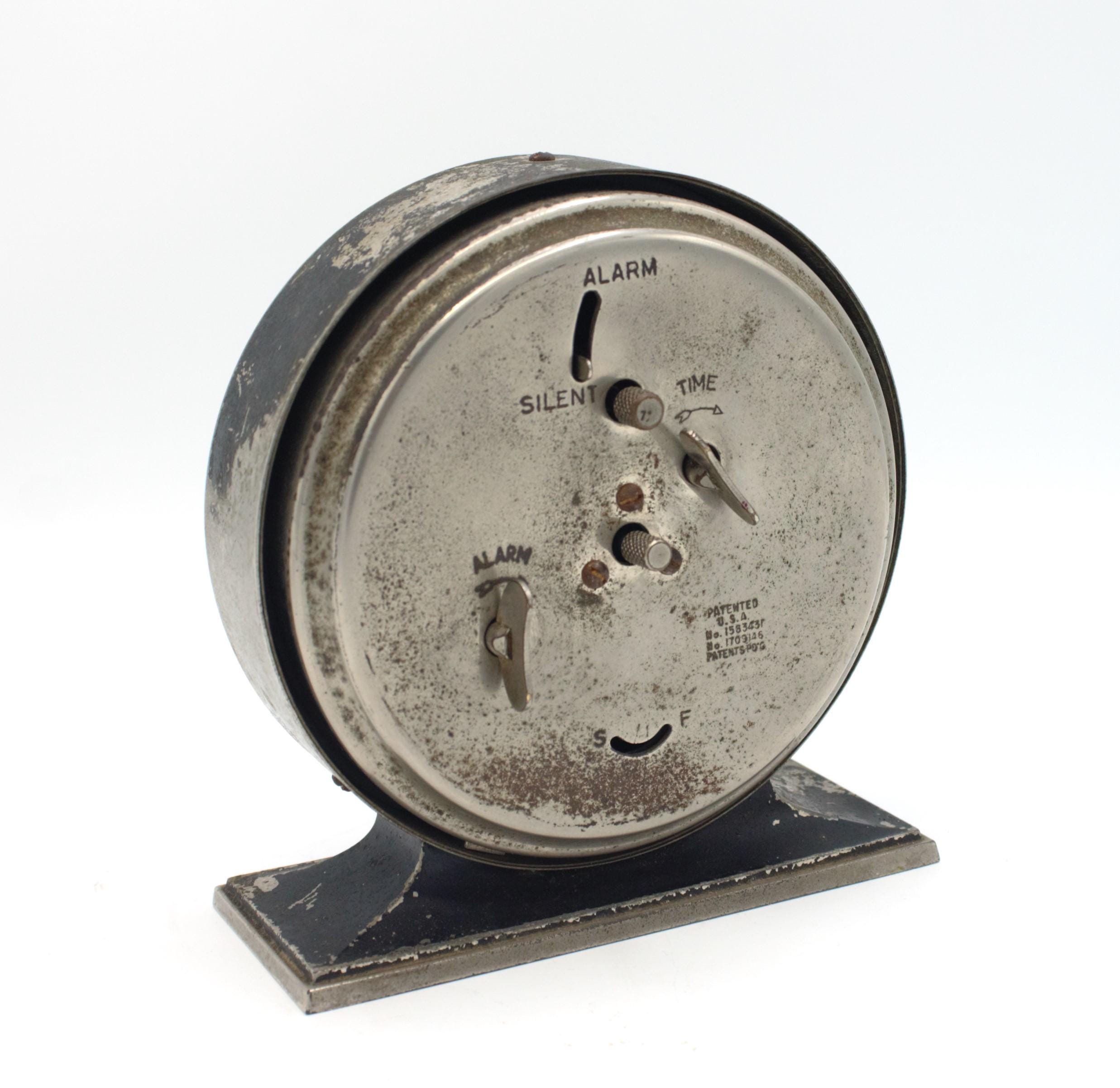 Vintage Westclox Big Ben Alarm Clock Art Deco 1930's Steel and