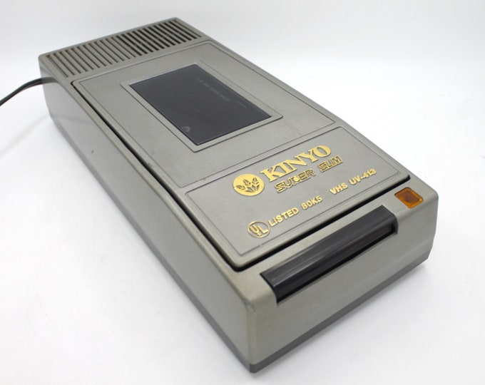 Vintage 1980s VHS Rewinder Video Cassette VCR Tape Rewinding Machine