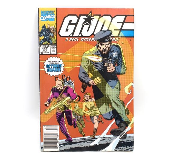 Vintage 1990 GI JOE Comic Book October Guard Cover Issue 102 July