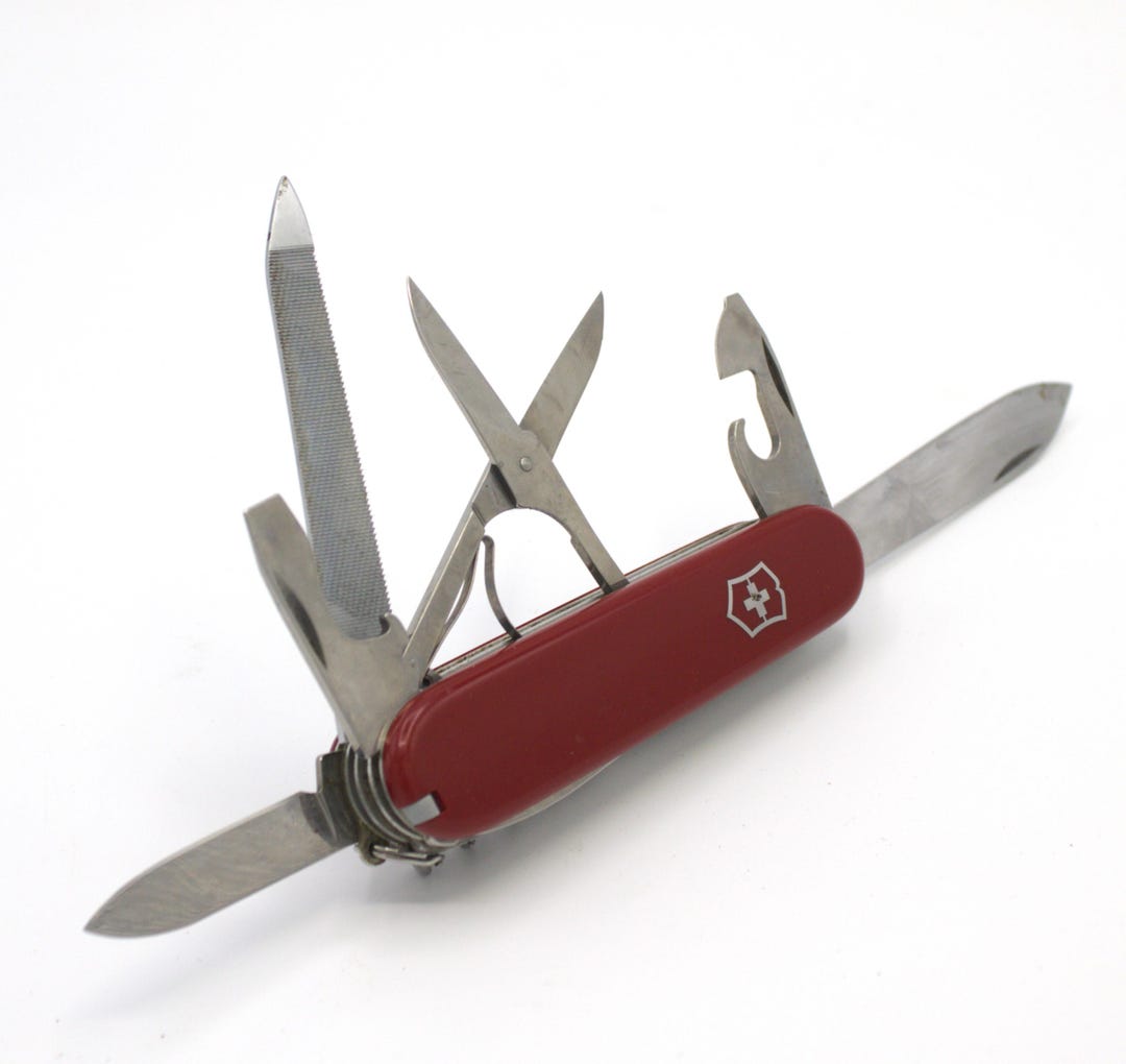Vintage Swiss Army Pocketknife Victorinox Rostfrei Original Red