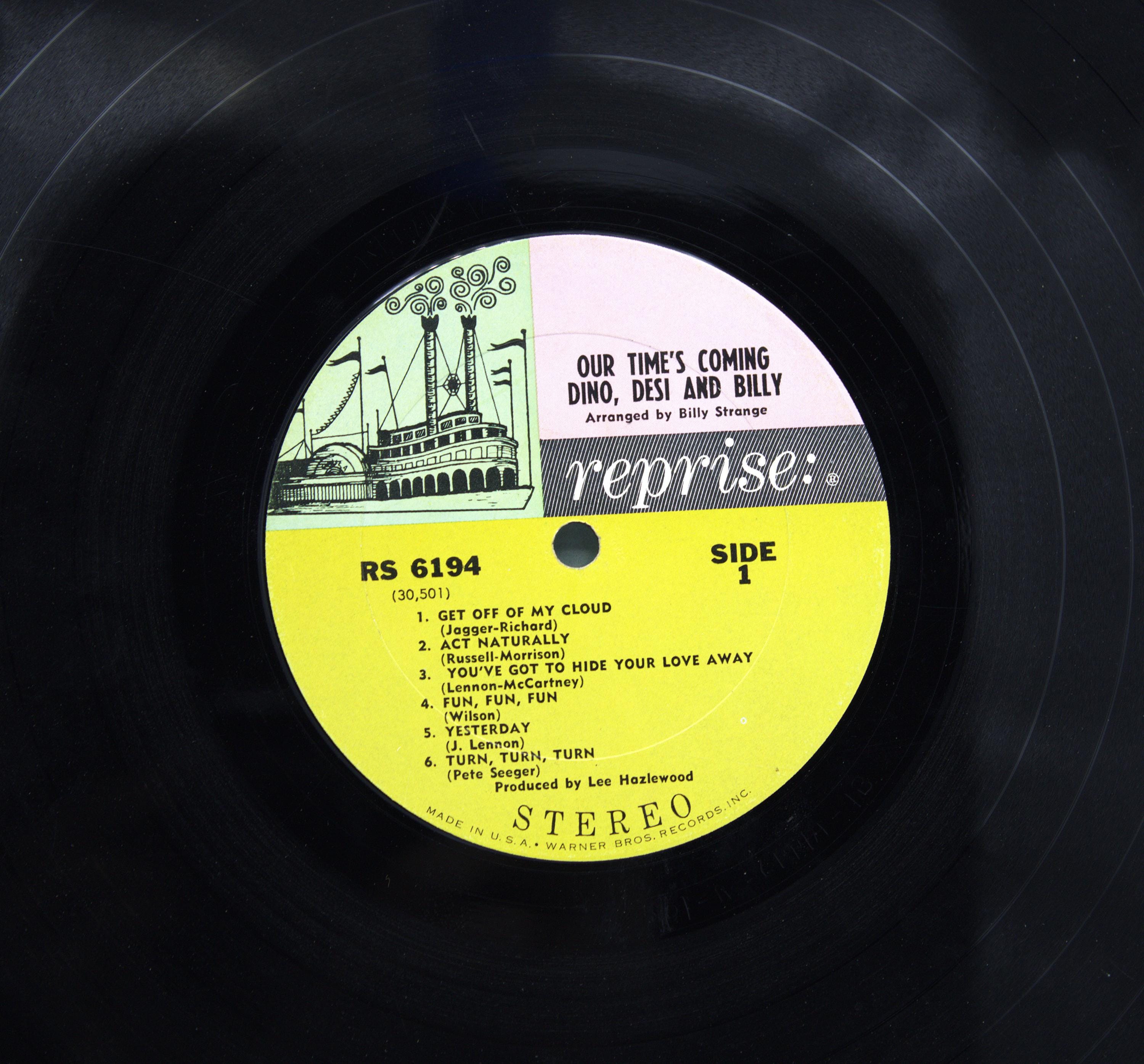 Vintage 1960s Vinyl Dino Desi & Billy 1966 Our Time's Coming 60s