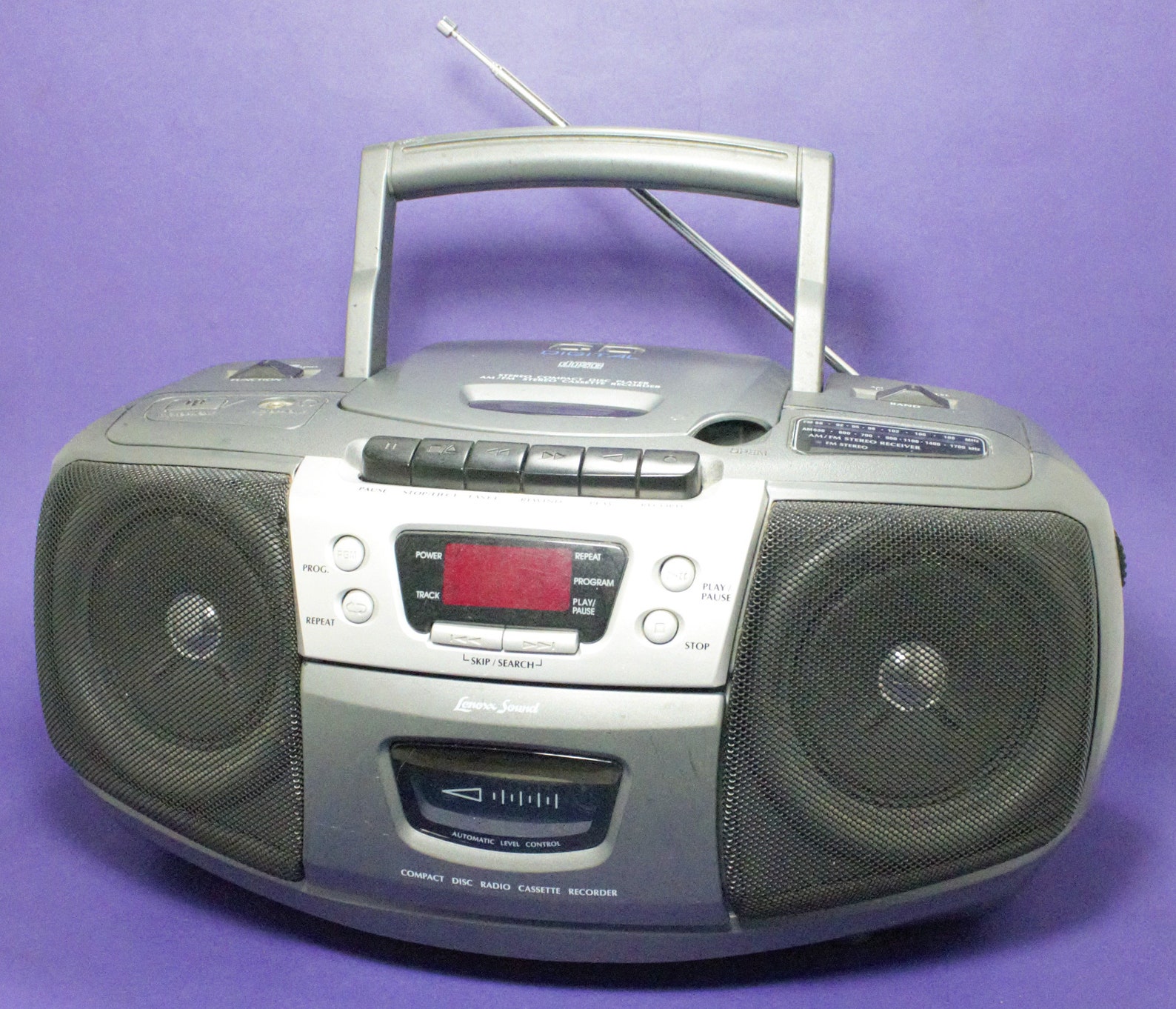 Vintage Boombox CD Cassette Tape Player Recorder Portable - Etsy