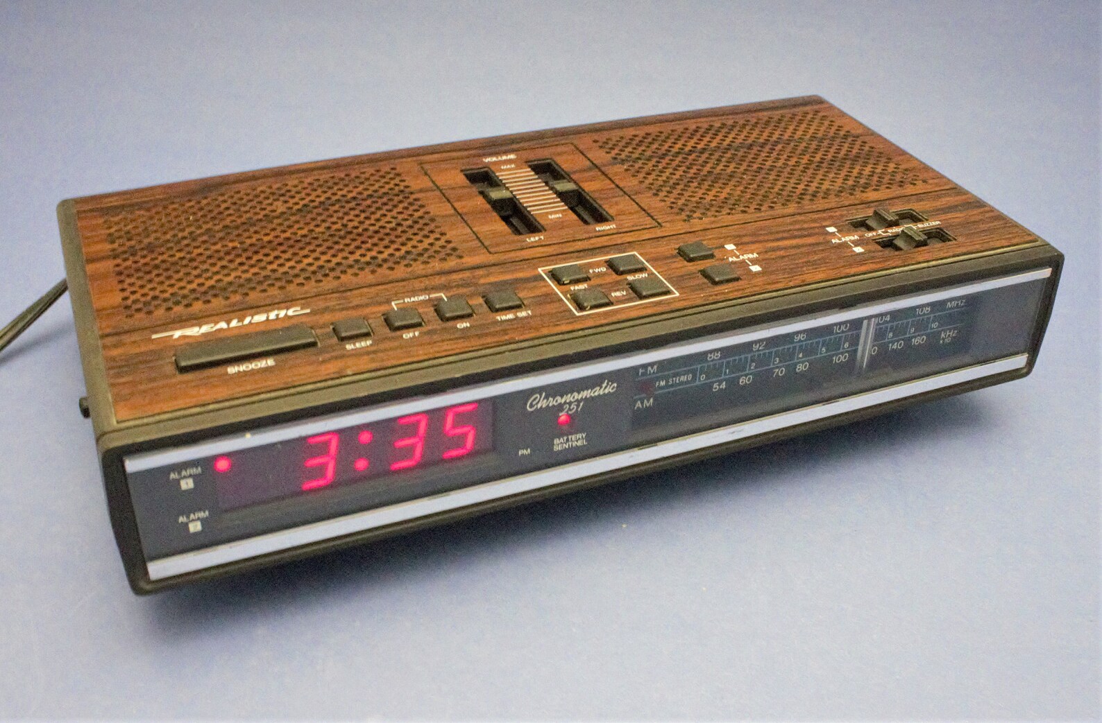 Vintage Digital Alarm Clock Stereo Dual Alarms AM/FM Radio Etsy