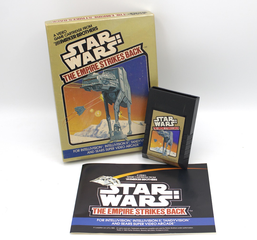 Vintage 1983 Intellivision Star Wars Game Cartridge the Empire