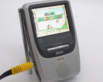 Vintage Color Mini-tv Casio TV-400 LCD Pocket Color Television Uhf