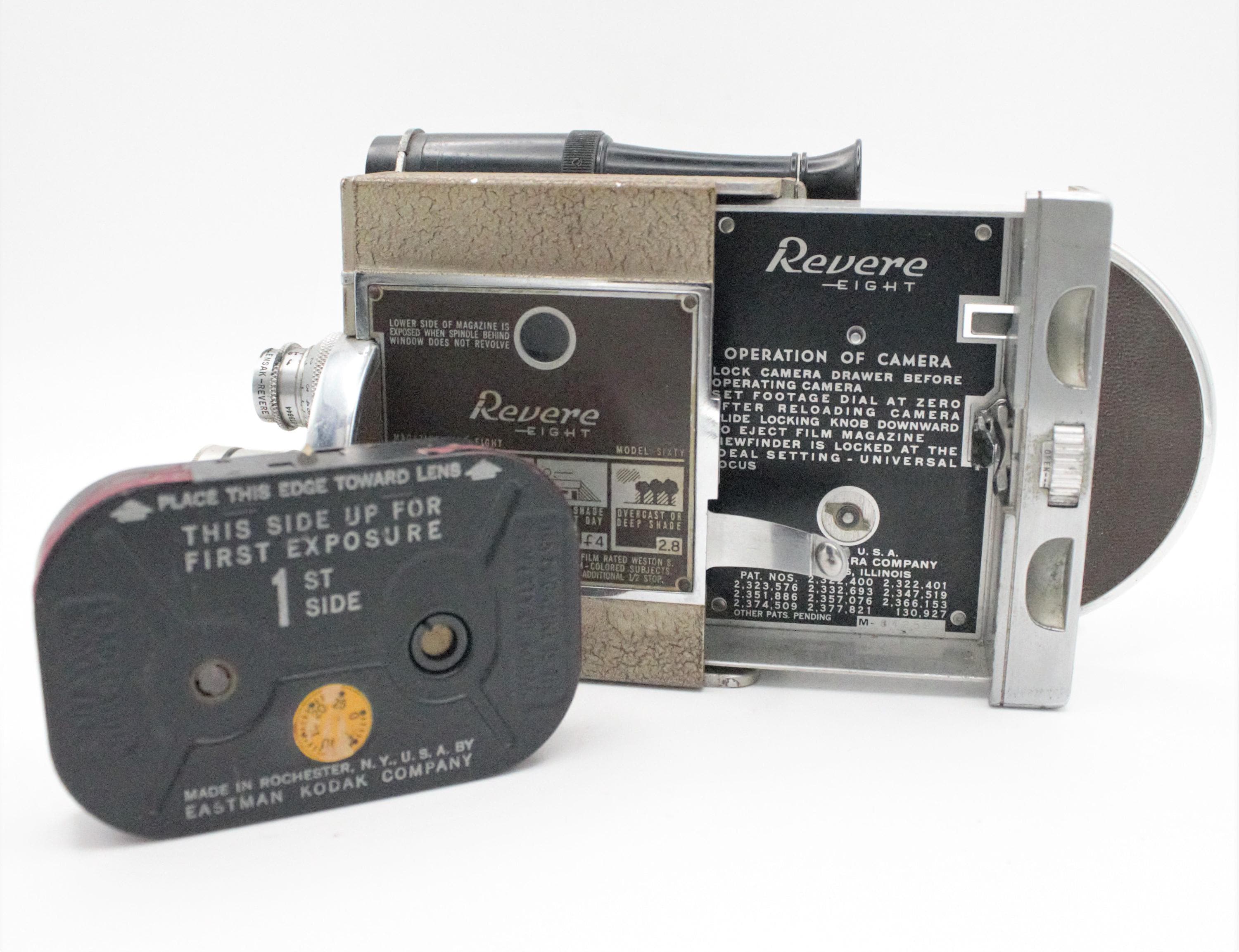 Vintage 8mm Movie Camera Revere Eight Magazine Cine Eight Model