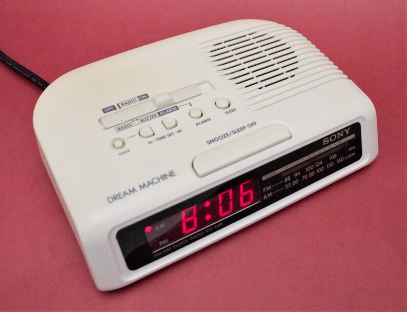 Vintage 1980s Dream Machine Sony Digital Alarm Clock AMFM Etsy