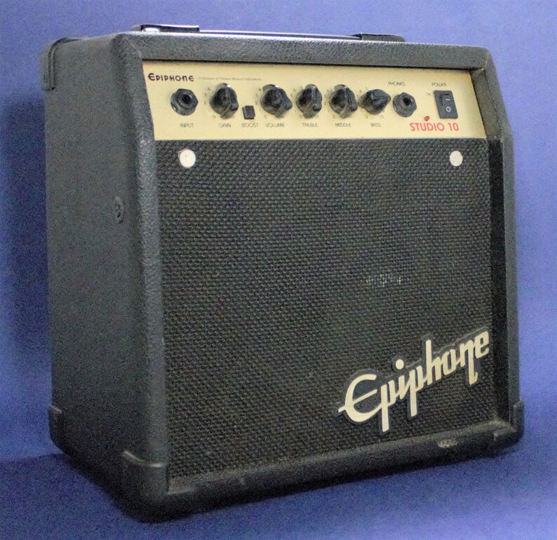 Vintage Amp Gibson Epiphone Studio 10 Guitar Mini Portable Etsy