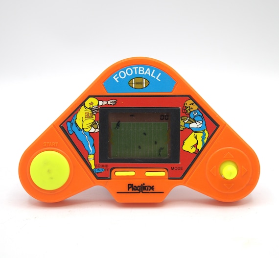 Vintage 1980s Handheld Game Football LCD Digital Display With