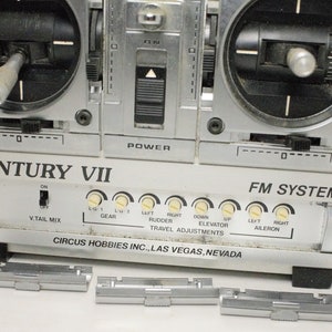 Vintage Radio Control Century VII PCM RC Set With 4 Servos Setup Flying ...