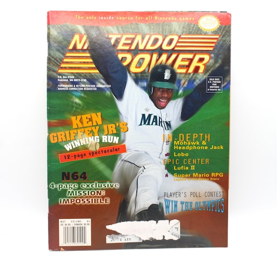 Nintendo Power 1996 Issue Ken Griffey Super Mario 64 RPG Legend 7