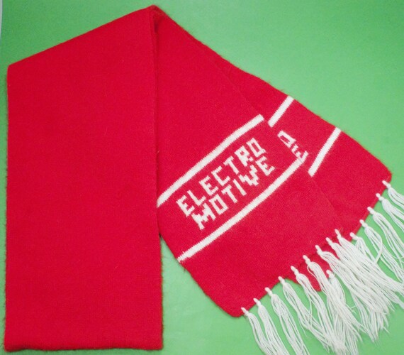 Vintage Electro Motive scarf diesel train enginee… - image 1